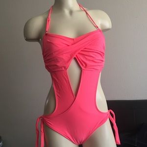 Coral monokini